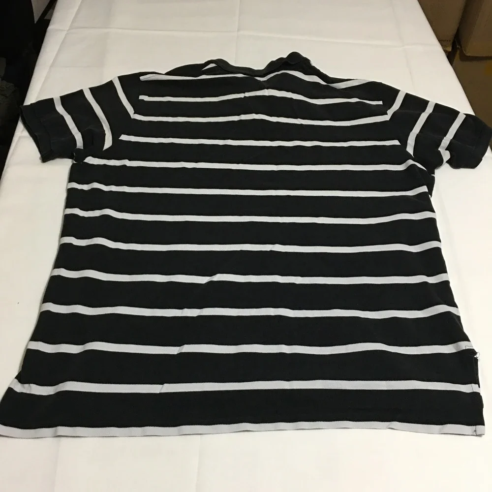 Polo Ralph Lauren Polo Shirt Mens 2XL Black Striped Preppy